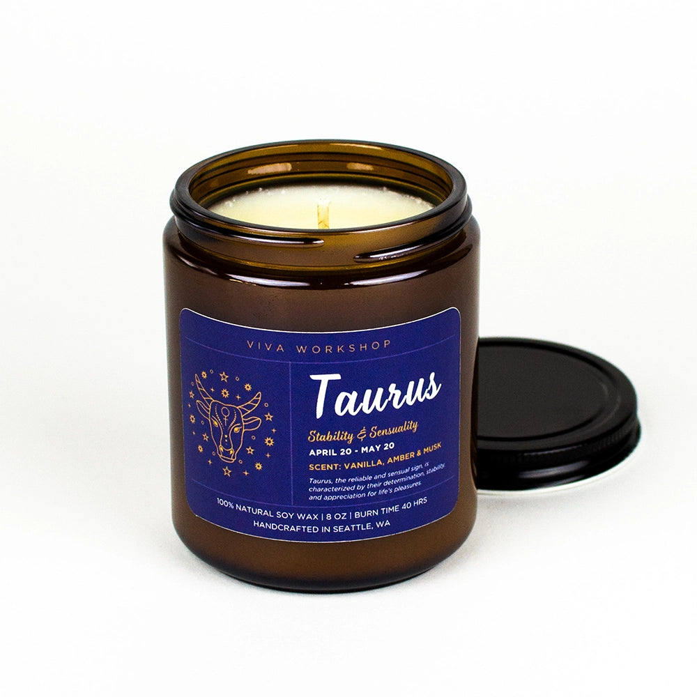 Taurus Candle