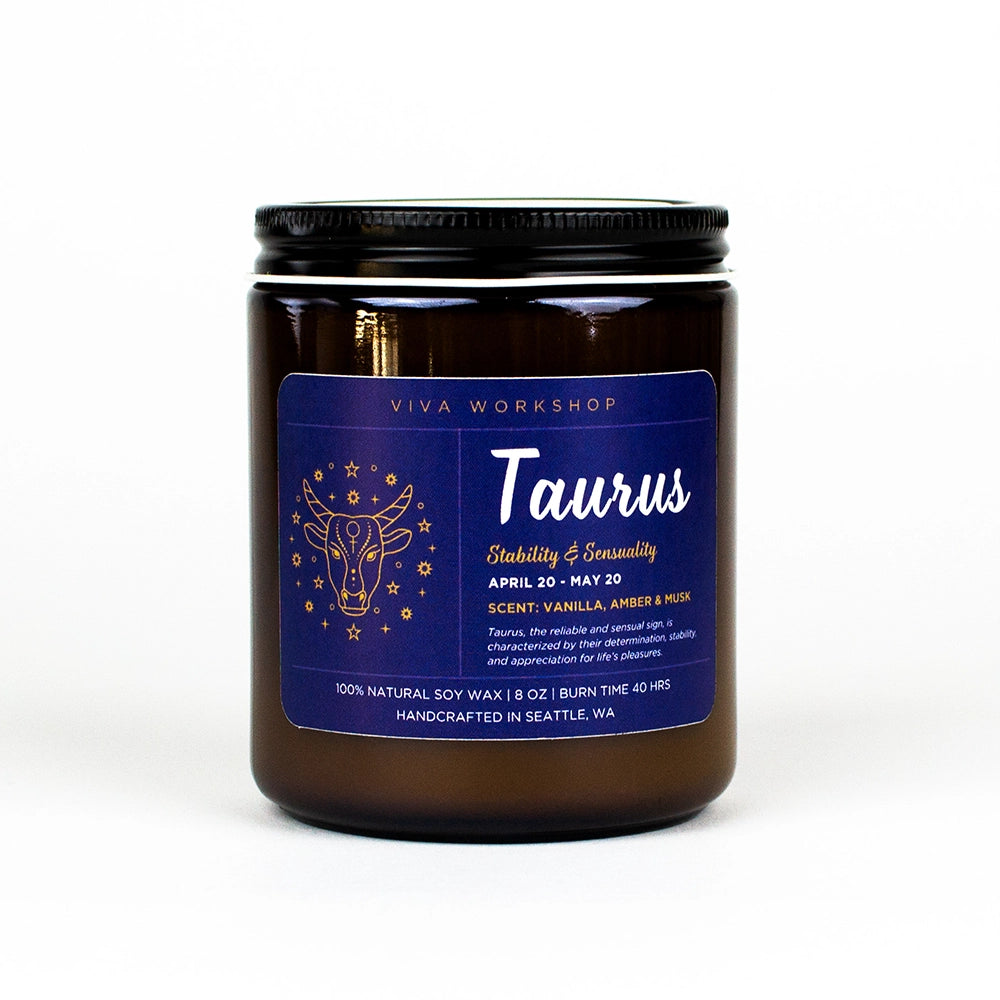 Taurus Candle