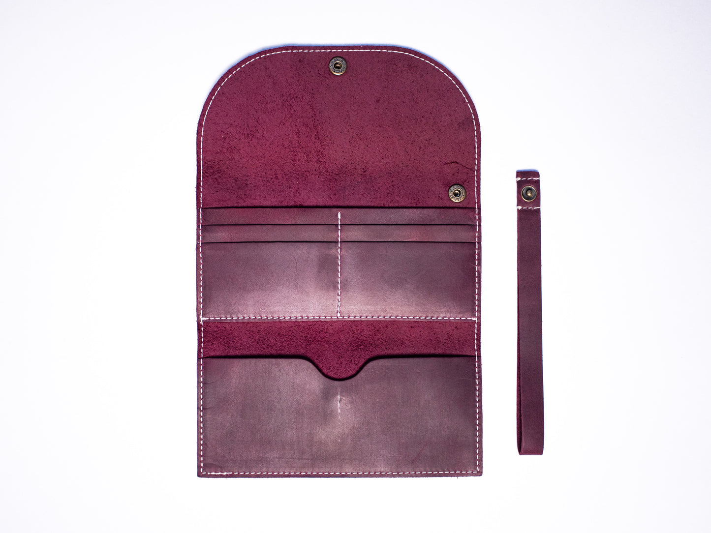 Full-Grain Leather Women's Envelope Wallet