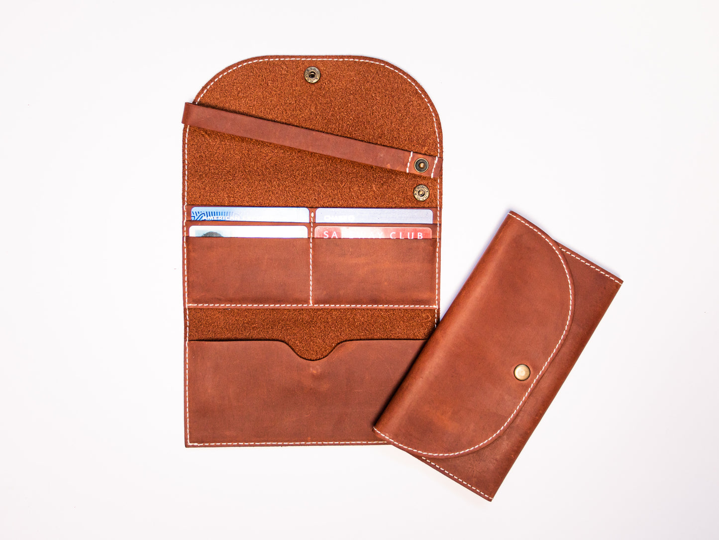 Full-Grain Leather Women's Envelope Wallet