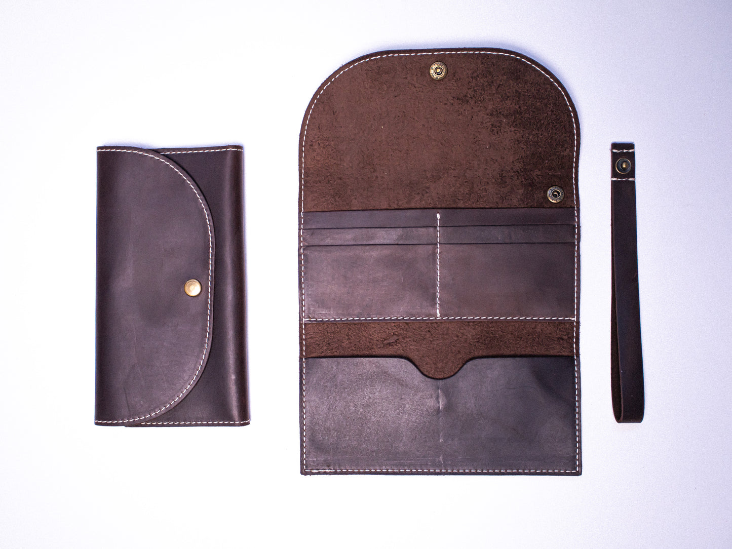 Full-Grain Leather Women's Envelope Wallet