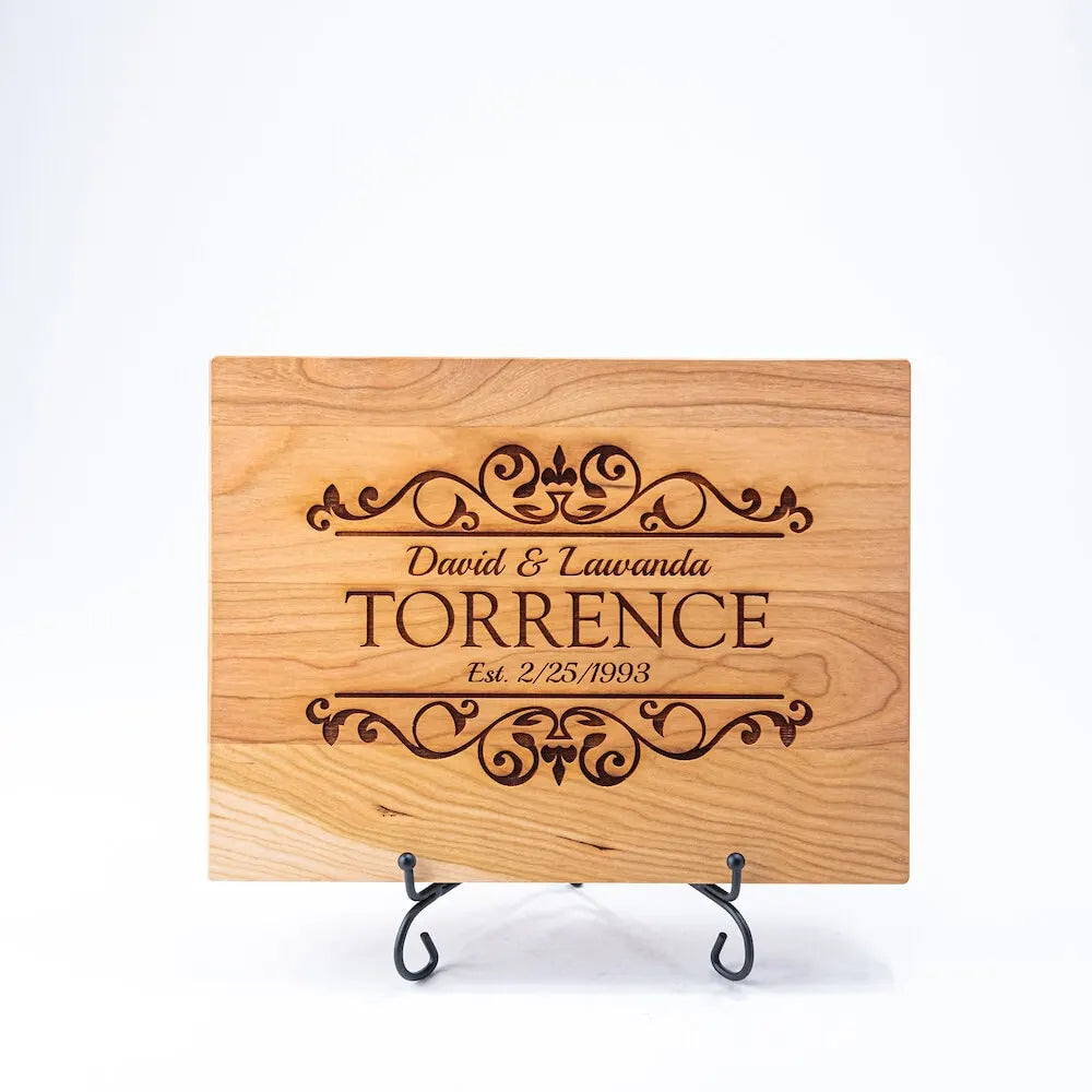 "Wedding Anniversary" Cutting Board