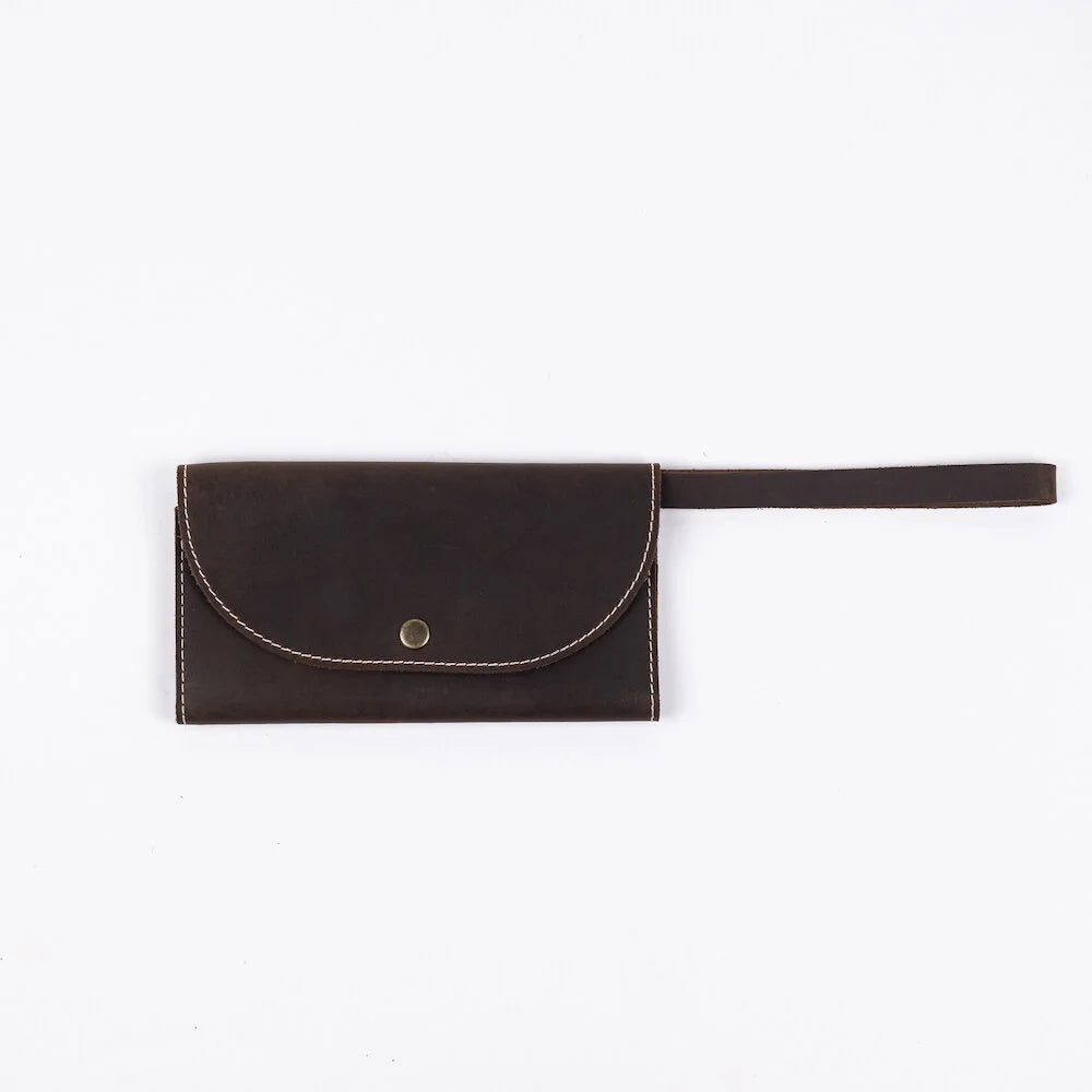 Full-Grain Leather Women's Envelope Wallet