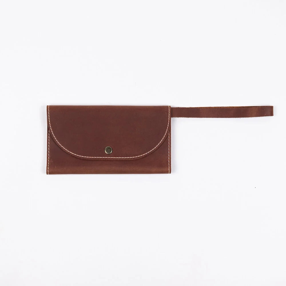 Full-Grain Leather Women's Envelope Wallet