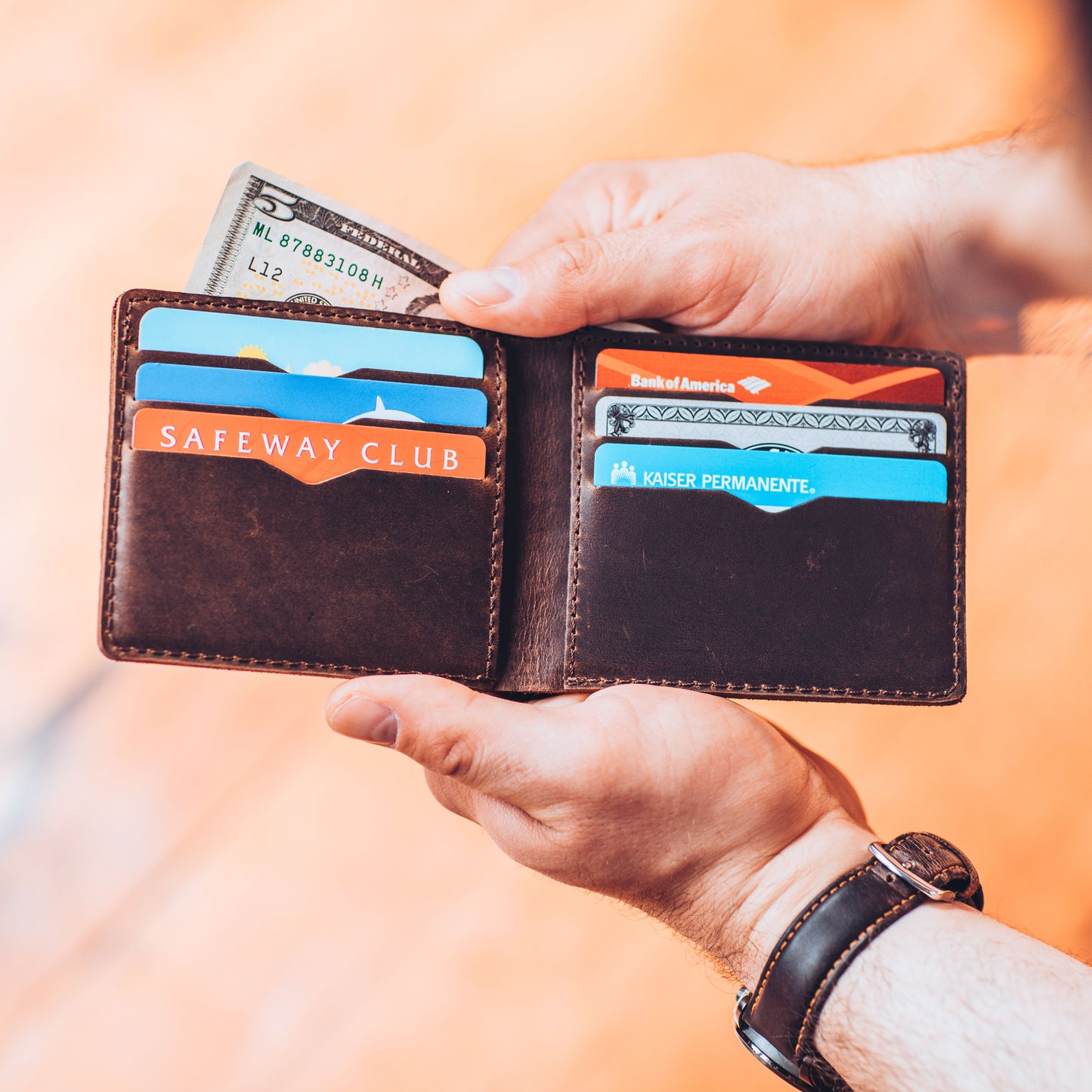Men's Full-Grain Leather Wallet