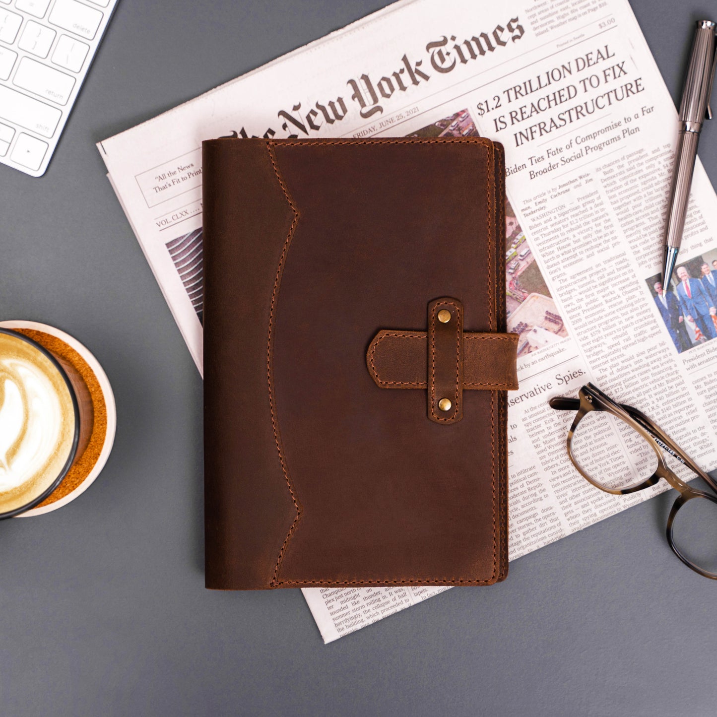 Full-Grain Leather Vintage Journal