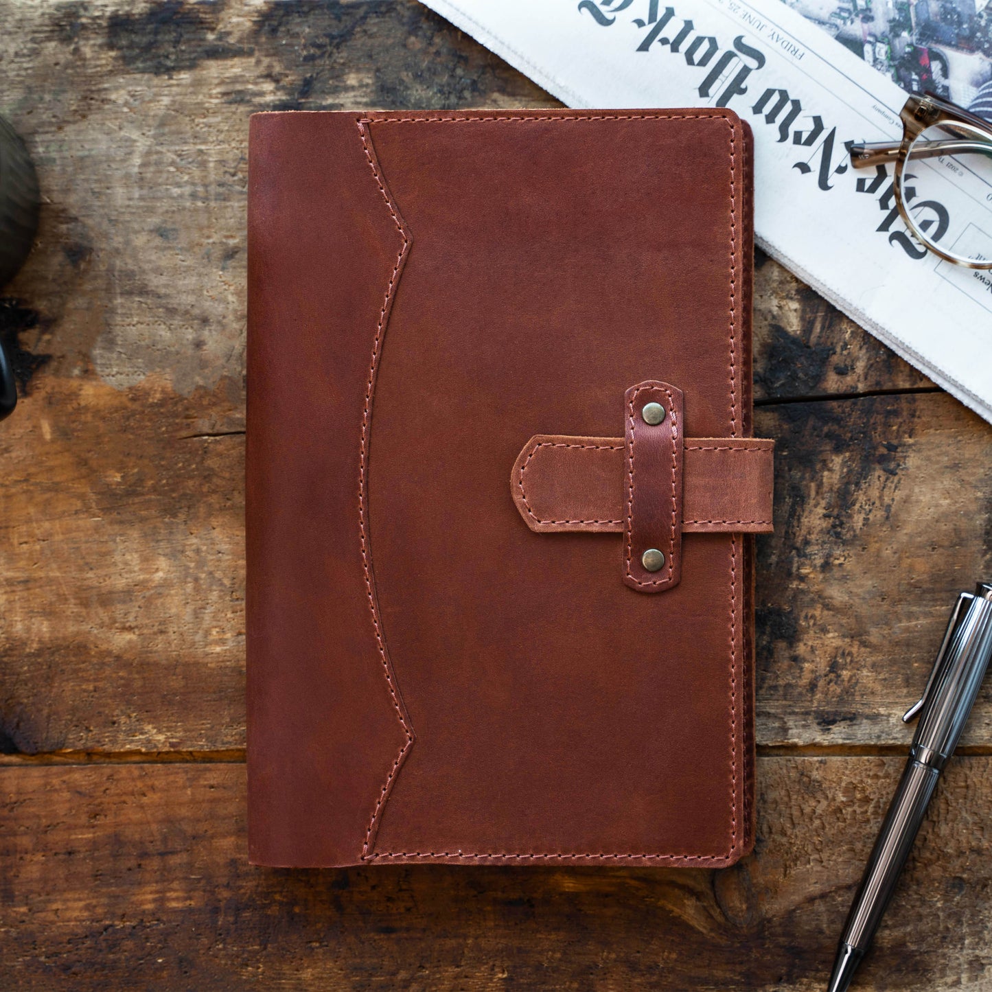 Full-Grain Leather Vintage Journal