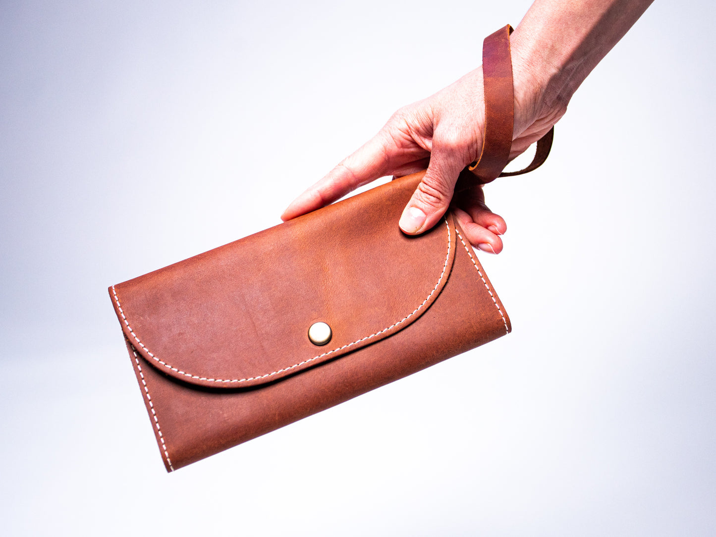 Full-Grain Leather Women's Envelope Wallet