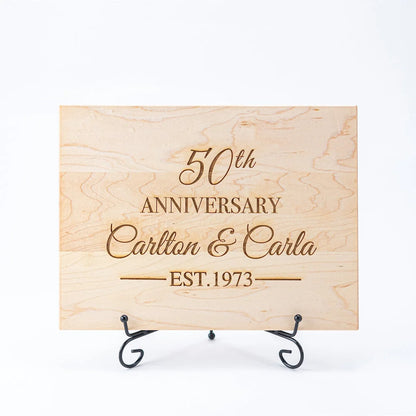 "50th Anniversary" Cutting Board