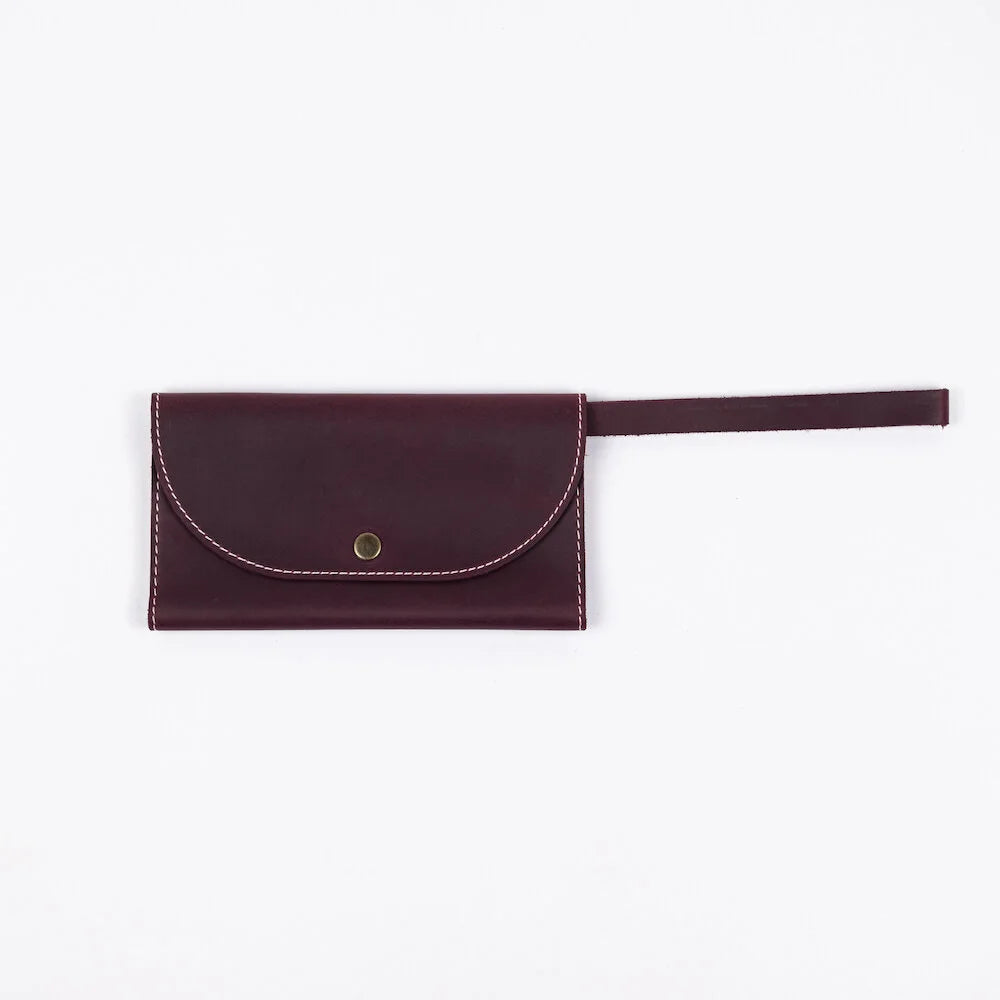 Full-Grain Leather Women's Envelope Wallet